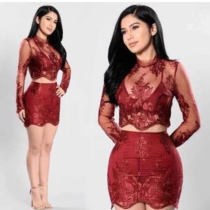Lace Two Piece Set